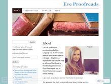 Tablet Screenshot of eveproofreads.com